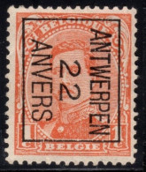 Typo 54B (ANTWERPEN 22 ANVERS) - O/used - Typografisch 1922-26 (Albert I)