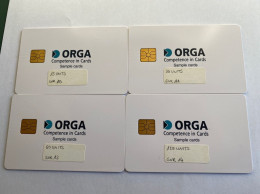 - 23 - Cartes De Test Suède Chip ORGA 15, 30, 60, 120 - Sweden