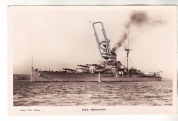 CPA MARINE NAVIRE DE GUERRE CUIRASSE ANGLAIS HMS H.M.S. RESOLUTION - Guerre