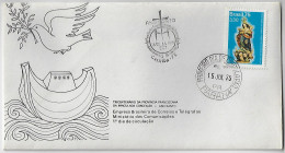 Brazil 1975 First Day Cover FDC Tercentenary Of The Franciscan Province Of The Immaculate Conception Our Lady Maria - FDC