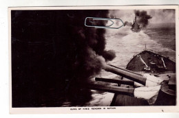 CPA MARINE NAVIRE DE GUERRE CUIRASSE ANGLAIS HMS H.M.S. RENOWN IN ACTION - Oorlog