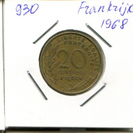 20 CENTIMES 1968 FRANCE Pièce Française #AN171.F.A - 20 Centimes