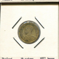 10 SATANGS 1957 THAILAND Coin #AR986.U.A - Tailandia