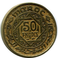 50 FRANCS 1951 MAROC MOROCCO Pièce #AR024.F.A - Marokko