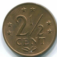 2 1/2 CENT 1971 ANTILLAS NEERLANDESAS Bronze Colonial Moneda #S10506.E.A - Antilles Néerlandaises