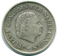 1/4 GULDEN 1970 NIEDERLÄNDISCHE ANTILLEN SILBER Koloniale Münze #NL11717.4.D.A - Niederländische Antillen