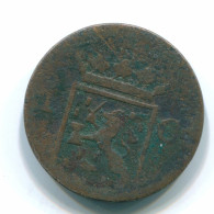 1 CENT 1840 NETHERLANDS EAST INDIES INDONESIA Copper Colonial Coin #S11699.U.A - Indes Néerlandaises