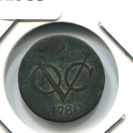 1780 WEST FRIESLAND VOC DUIT NETHERLANDS INDIES Koloniale Münze #VOC1985.10.U.A - Niederländisch-Indien