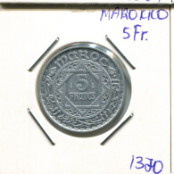 5 FRANCS 1951 MARRUECOS MOROCCO Islámico Moneda #AR703.E.A - Marruecos