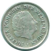 1/10 GULDEN 1962 NIEDERLÄNDISCHE ANTILLEN SILBER Koloniale Münze #NL12399.3.D.A - Niederländische Antillen