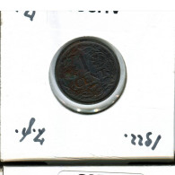 1 CENT 1922 NIEDERLANDE NETHERLANDS Münze #AU264.D.A - 1 Centavos