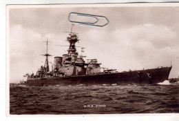 CPA MARINE NAVIRE DE GUERRE CUIRASSE ANGLAIS HMS H.M.S.HOOD - Warships