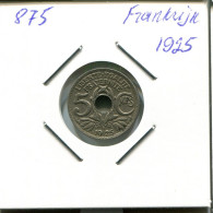 5 CENTIMES 1925 FRANCIA FRANCE Moneda #AM989.E.A - 5 Centimes