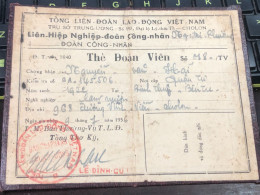 VIET NAM-OLD-ID PASSPORT INDO-CHINA-name-NGUYEN VAN HAI-1956-1pcs Book - Colecciones