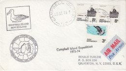Ross Dependecy /Campbell Island Expedition 1973-1974 Ca Cambell Island 25 DEC 1973 (RT156) - Cartas & Documentos