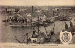 NANTES    ( LOIRE ATLANTIQUE )   PANORAMA DE L ' ILE GLORIETTE ET DE L ' ILE FEYDEAU - Nantes