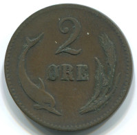 2 ORE 1874 DINAMARCA DENMARK Moneda #WW1009.E.A - Danemark