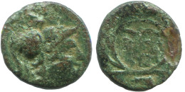 WREATH Antike Authentische Original GRIECHISCHE Münze 0.9g/11mm #SAV1313.11.D.A - Greek