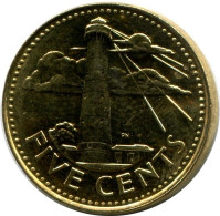 5 CENTS 1997 BARBADOS Coin UNC #M10327.U.A - Barbados