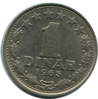 1 DINAR 1965 YUGOSLAVIA Coin #AZ589.U.A - Jugoslavia