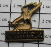 1015A Pin's Pins / Beau Et Rare / ASSOCIATIONS / MAJORETTE TWIRLING  DAUPHIN'S CARLING - Asociaciones