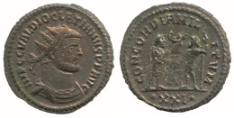 DIOCLETIAN ANTONINIANUS Heraclea A/xxi AD284 Concord 3.4g/23mm #NNN1727.18.D.A - La Tetrarchia E Costantino I Il Grande (284 / 307)