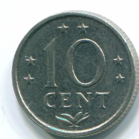 10 CENTS 1978 NETHERLANDS ANTILLES Nickel Colonial Coin #S13577.U.A - Antilles Néerlandaises