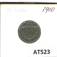 10 HELLER 1910 AUSTRIA Coin #AT523.U.A - Austria