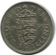 SHILLING 1954 UK GROßBRITANNIEN GREAT BRITAIN Münze #AY977.D.A - I. 1 Shilling