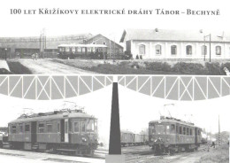 Train, Railway, 100 Years Electric Train Between Tabor And Bechyne - Treni