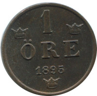 1 ORE 1895 SCHWEDEN SWEDEN Münze #AD372.2.D.A - Sweden