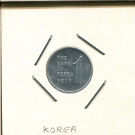 1 WON 1977 DKOREA SOUTH KOREA Münze #AS166.D.A - Korea (Süd-)