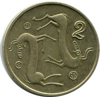 2 CENTS 1992 CHIPRE CYPRUS Moneda #AP319.E.A - Cipro