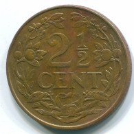 2 1/2 CENT 1965 CURACAO Netherlands Bronze Colonial Coin #S10206.U.A - Curacao