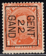 Typo 56B (GENT 22 GAND) - O/used - Typo Precancels 1922-26 (Albert I)