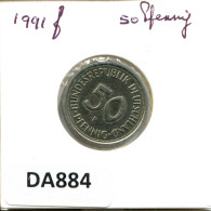 50 PFENNIG 1991 F BRD ALEMANIA Moneda GERMANY #DA884.E.A - 50 Pfennig