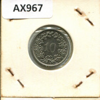 10 RAPPEN 1973 SCHWEIZ SWITZERLAND Münze #AX967.3.D.A - Andere & Zonder Classificatie