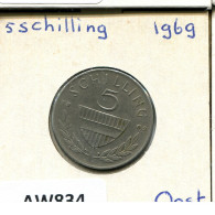 5 SCHILLING 1969 AUSTRIA Coin #AW834.U.A - Oesterreich