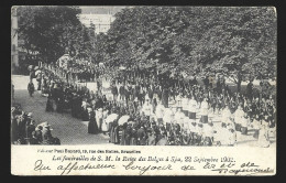 Bruxelles Les Funérailles De S.M. La Reine Des Belges Septembre 1902 Cachet Tongres Htje - Feste, Eventi