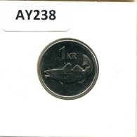 1 KRONA 2006 ISLAND ICELAND Münze #AY238.2.D.A - Islanda