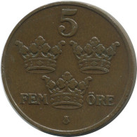 5 ORE 1909 SUECIA SWEDEN Moneda #AC555.2.E.A - Sweden