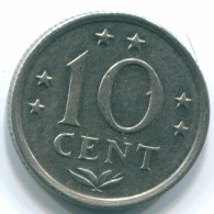 10 CENTS 1970 ANTILLES NÉERLANDAISES Nickel Colonial Pièce #S13331.F.A - Antille Olandesi