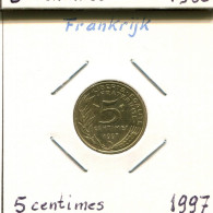 5 CENTIMES 1997 FRANCIA FRANCE Moneda #AM065.E.A - 5 Centimes