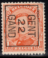 Typo 56-II B (GENT 22 GAND) - O/used - Typo Precancels 1922-26 (Albert I)