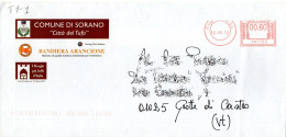 Stemma Comune Di Sorano (Provincia Di Grosseto) Su Busta Tipo 1 Anno 2012 - Briefe U. Dokumente