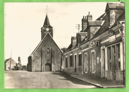 A150  CPSM  CHAPELLE-GUILLAUME  (Eure-et-Loir)   L'Eglise  -  CAFE  +++++++++++ - Other & Unclassified