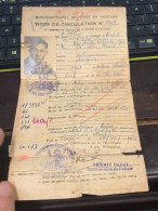 VIET NAM-OLD-ID PASSPORT INDO-CHINA-name-VO VAN MANH-1952-1pcs Book PAPER - Colecciones