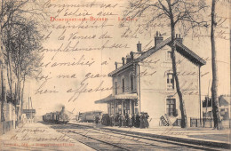 P-24-Mi-Is-705 : DOMPIERRE-SUR -BESBRE. LA GARE DE CHEMIN DE FER AVEC LE TRAIN - Otros & Sin Clasificación