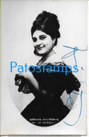 228278 ARTIST ADRIANA MALIPONTE ITALY SINGER OPERA AUTOGRAPH PHOTO NO POSTAL POSTCARD - Andere & Zonder Classificatie