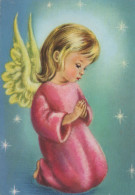 ANGELO Buon Anno Natale Vintage Cartolina CPSM #PAJ031.A - Angeli